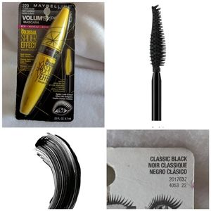 3x Maybelline "classic black"  volum'Express